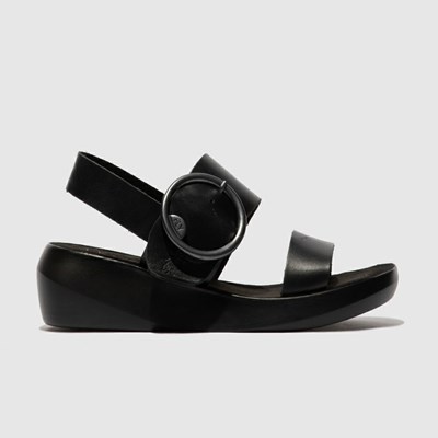 Sandalias Fly London Bani739fly Mujer Negras | 5029-NJEUX