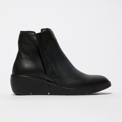 Zapatos Cuña Fly London Nula550fly Mujer Negras | 2748-GAJHF