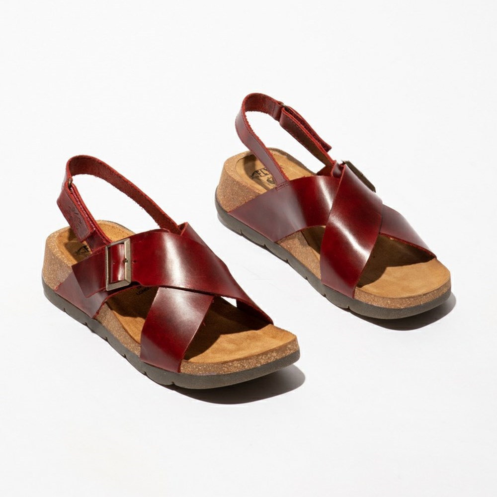 Sandalias Fly London Chlo852fly Mujer Rojas | 6854-JSDWB