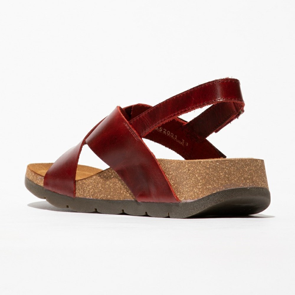 Sandalias Fly London Chlo852fly Mujer Rojas | 6854-JSDWB